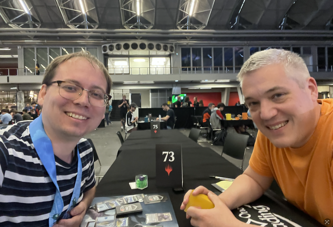 Kai Budde agreed to take a photo with me after our MTG match in PT Amsterdam 2024
